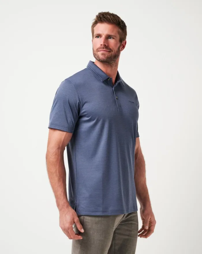 Men THE ZINNA 20 POLO Mood Indigovintage Indigo TravisMathew Polos