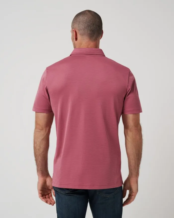 Men THE ZINNA 20 POLO Roan Rouge TravisMathew Polos
