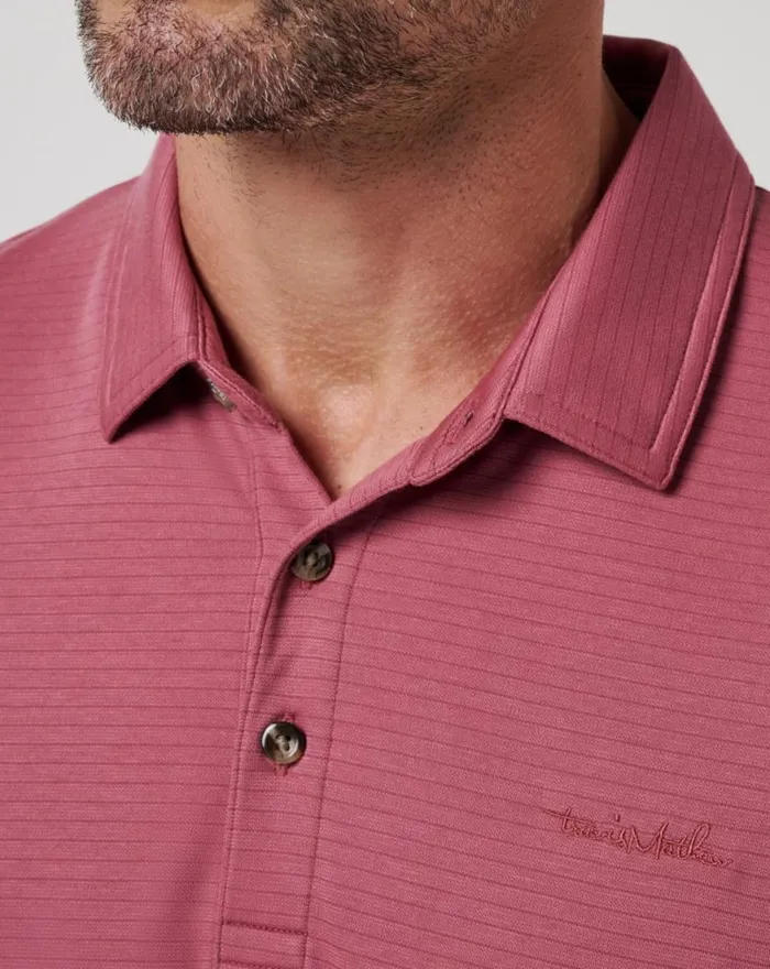 Men THE ZINNA 20 POLO Roan Rouge TravisMathew Polos