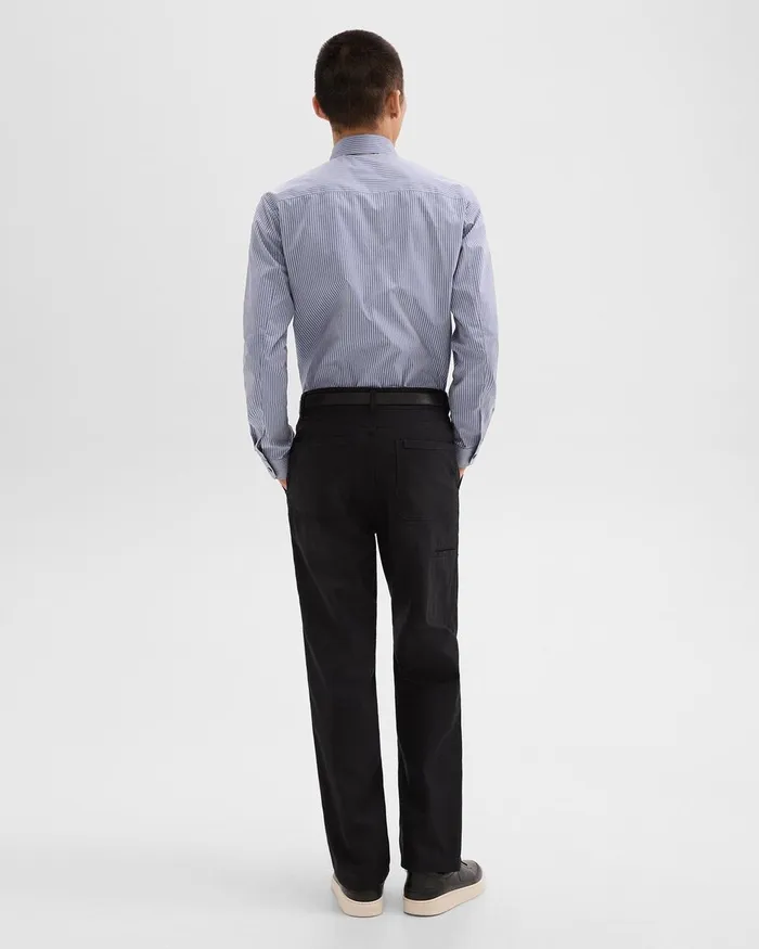 Men Theory Pants Relaxed Pant In Gabardine Black