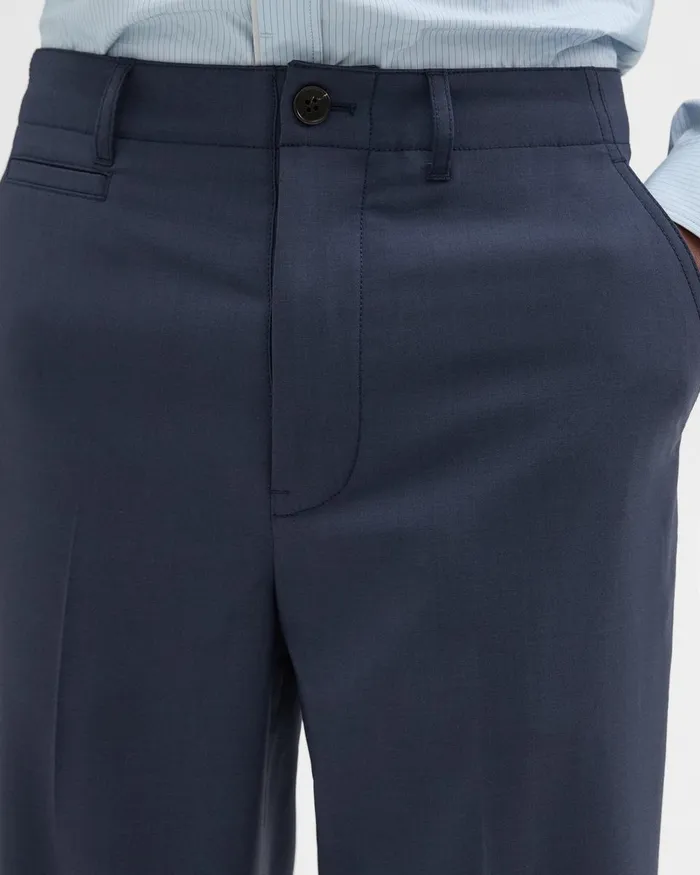 Men Theory Pants Relaxed Virgin Wool Pant Inkwell