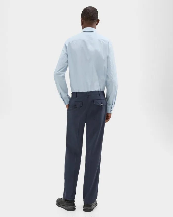 Men Theory Pants Relaxed Virgin Wool Pant Inkwell
