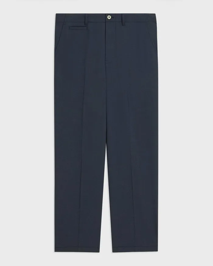 Men Theory Pants Relaxed Virgin Wool Pant Inkwell