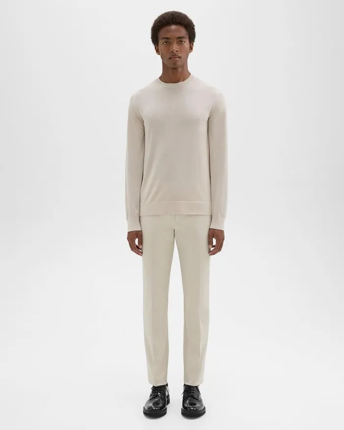 Men Theory Pants Zaine Pant In Stretch Cotton New Sand