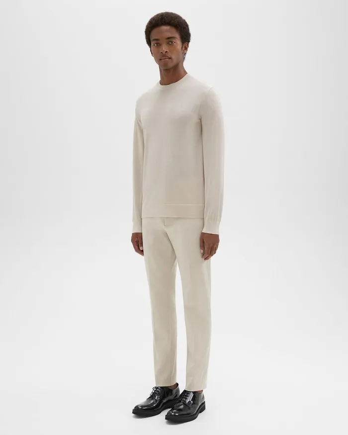 Men Theory Pants Zaine Pant In Stretch Cotton New Sand