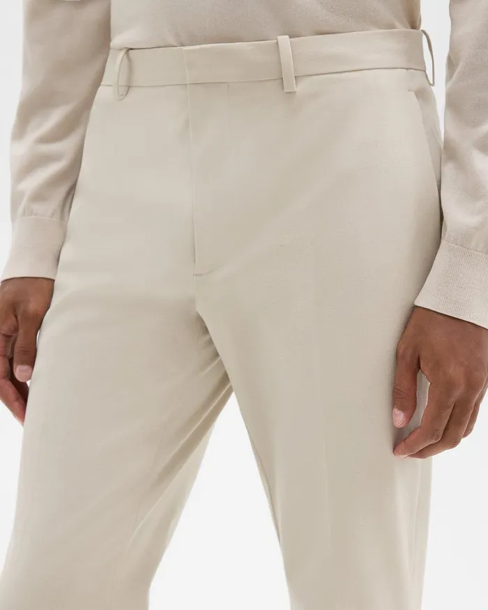 Men Theory Pants Zaine Pant In Stretch Cotton New Sand