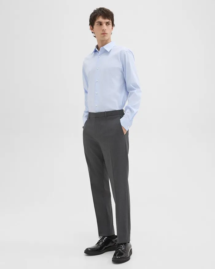 Men Theory Shirts Sylvain Shirt In Good Cotton Olympic