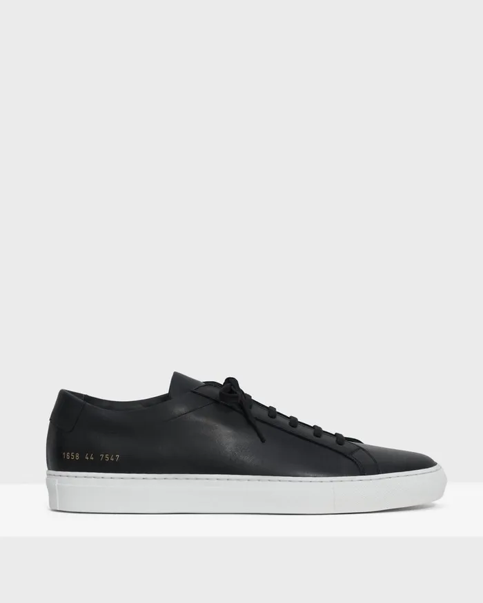 Men Theory Shoes Common Projects Original Achilles Sneakers Black