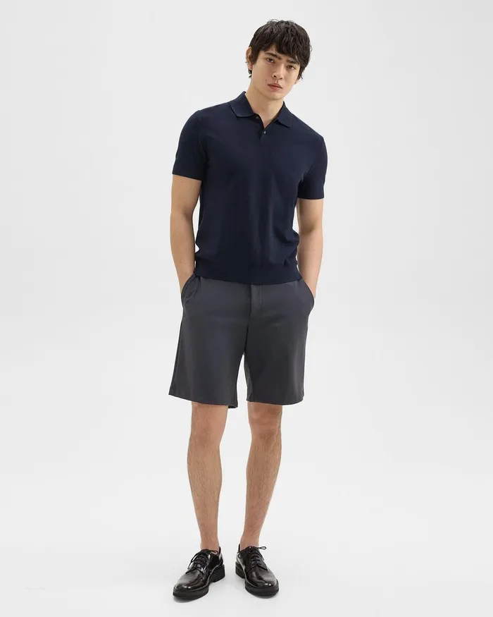 Men Theory Shorts Curtis 9rdquo Drawstring Short In Precision Ponte Basalt