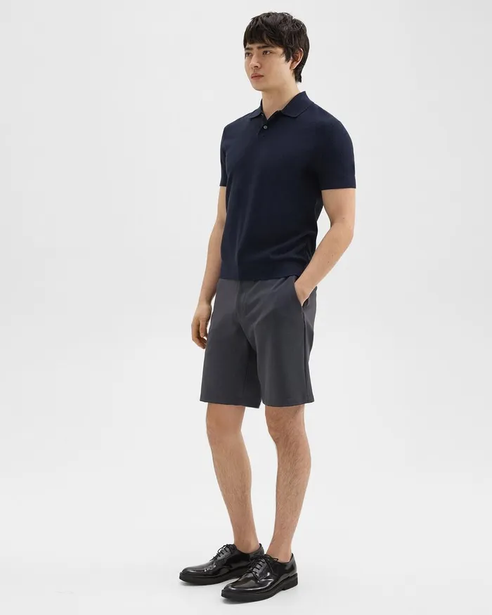 Men Theory Shorts Curtis 9rdquo Drawstring Short In Precision Ponte Basalt