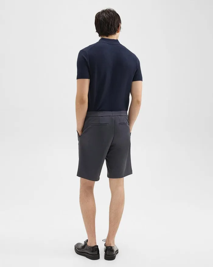 Men Theory Shorts Curtis 9rdquo Drawstring Short In Precision Ponte Basalt