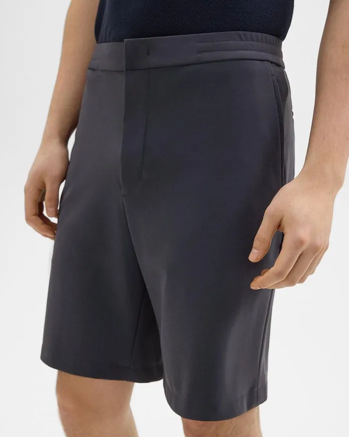 Men Theory Shorts Curtis 9rdquo Drawstring Short In Precision Ponte Basalt