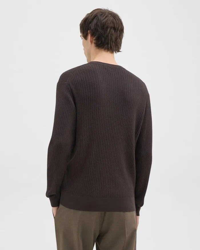 Men Theory Sweaters Cardigans Riland Sweater In Light Bilen Hickory