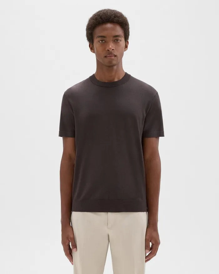 Men Theory Sweaters Cardigans Sarior Tee In Light Bilen Coffee