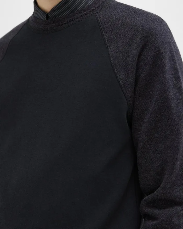 Men Theory Sweatshirts Hoodies ScubaWool Combo Sweatshirt Black