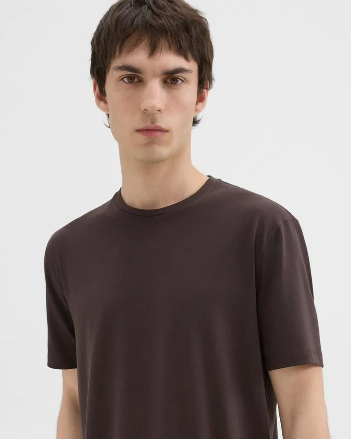 Men Theory TShirts Polos Dorian Tee In Active Knit Hickory