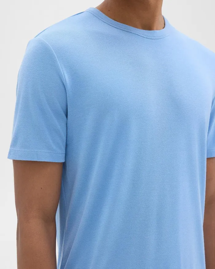 Men Theory TShirts Polos Essential Tee In Anemone Modal Jersey Powder Blue