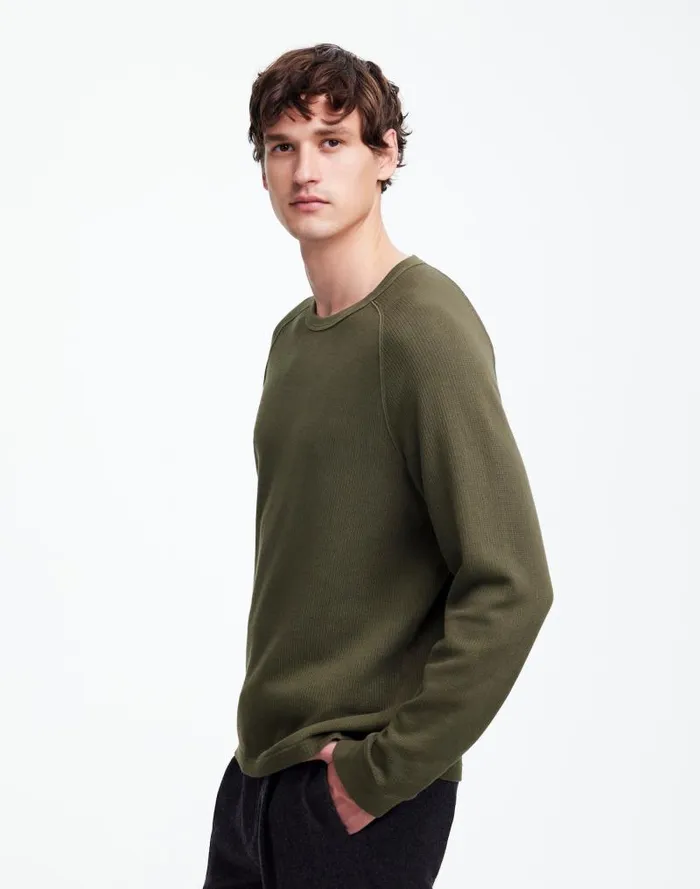 Men Thermal LongSleeve Tee Dried Olive Madewell Tees