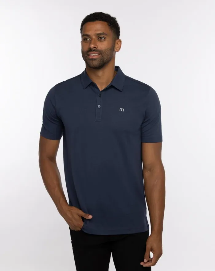 Men TOUR GUIDE POLO Blue Nights TravisMathew Polos