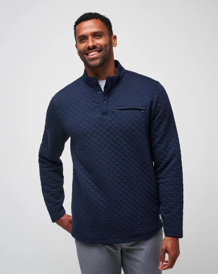 Men TRANSATLANTIC QUARTER ZIP Total Eclipse TravisMathew Quarter Zips