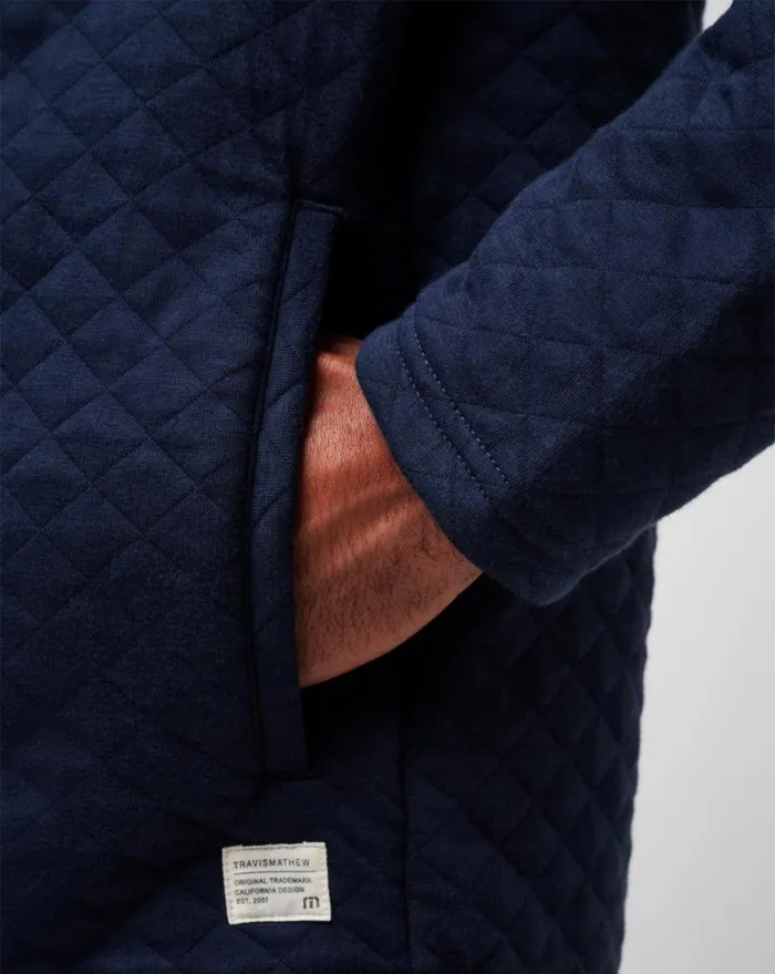 Men TRANSATLANTIC QUARTER ZIP Total Eclipse TravisMathew Quarter Zips
