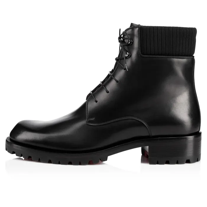 Men Trapman Ankle Boots 8211 Calf Leather 8211 Black Black Christian Louboutin Ankle Boots