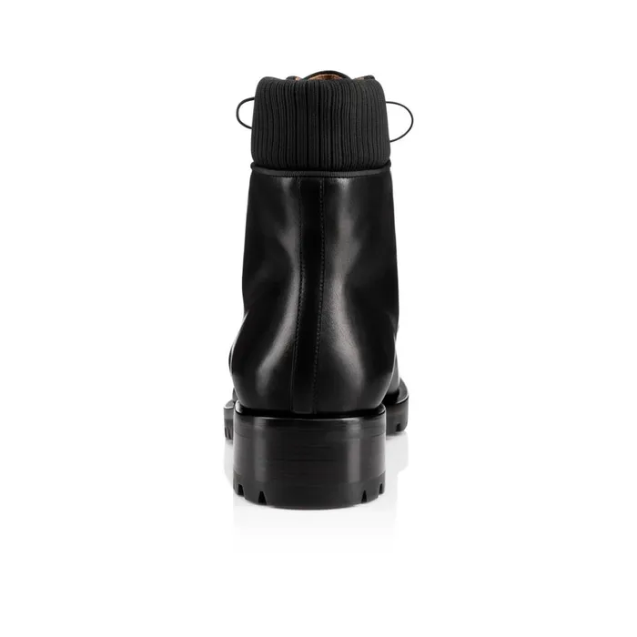 Men Trapman Ankle Boots 8211 Calf Leather 8211 Black Black Christian Louboutin Ankle Boots
