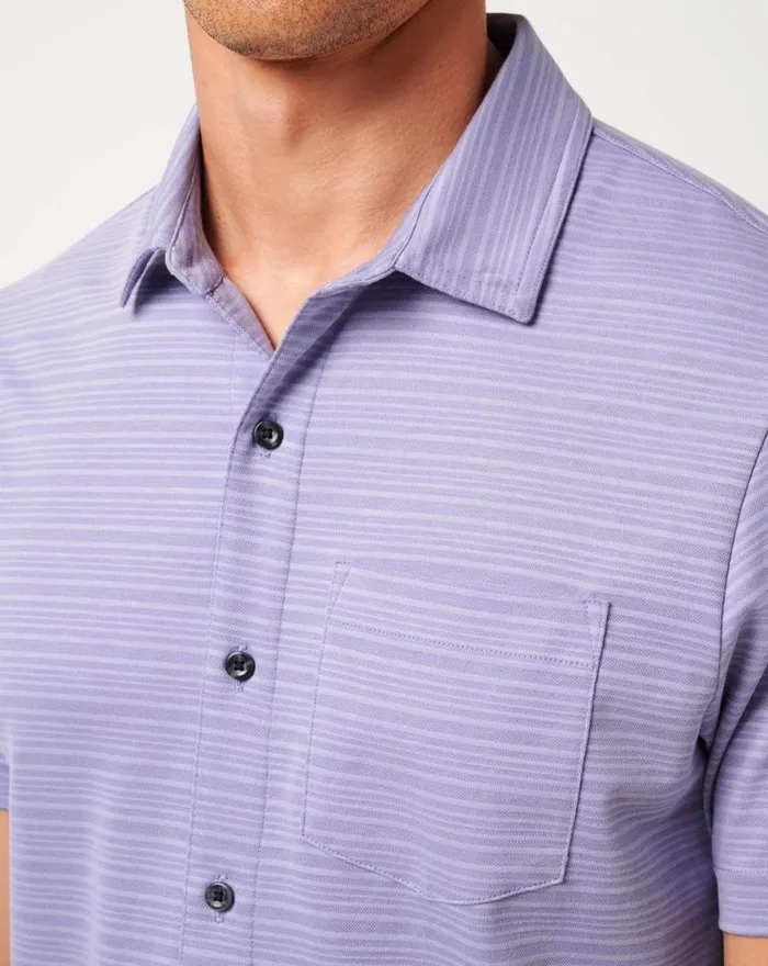 Men TRIP TO THE CITY BUTTONUP Heather Violet Storm TravisMathew ButtonUps
