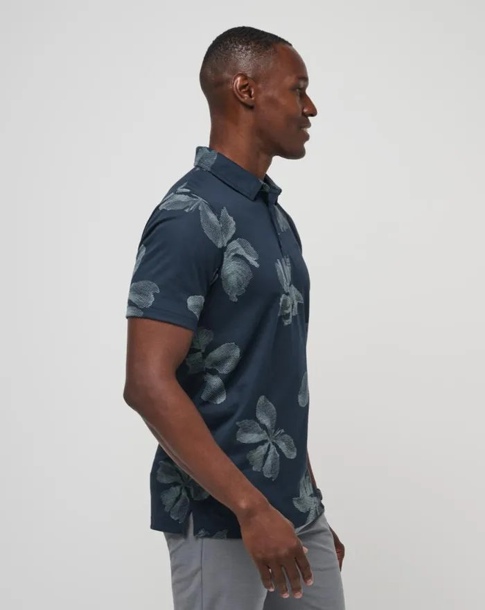 Men TROPICAL TOUR POLO Total Eclipse TravisMathew Polos