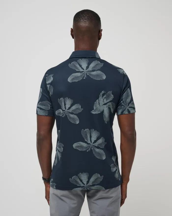 Men TROPICAL TOUR POLO Total Eclipse TravisMathew Polos