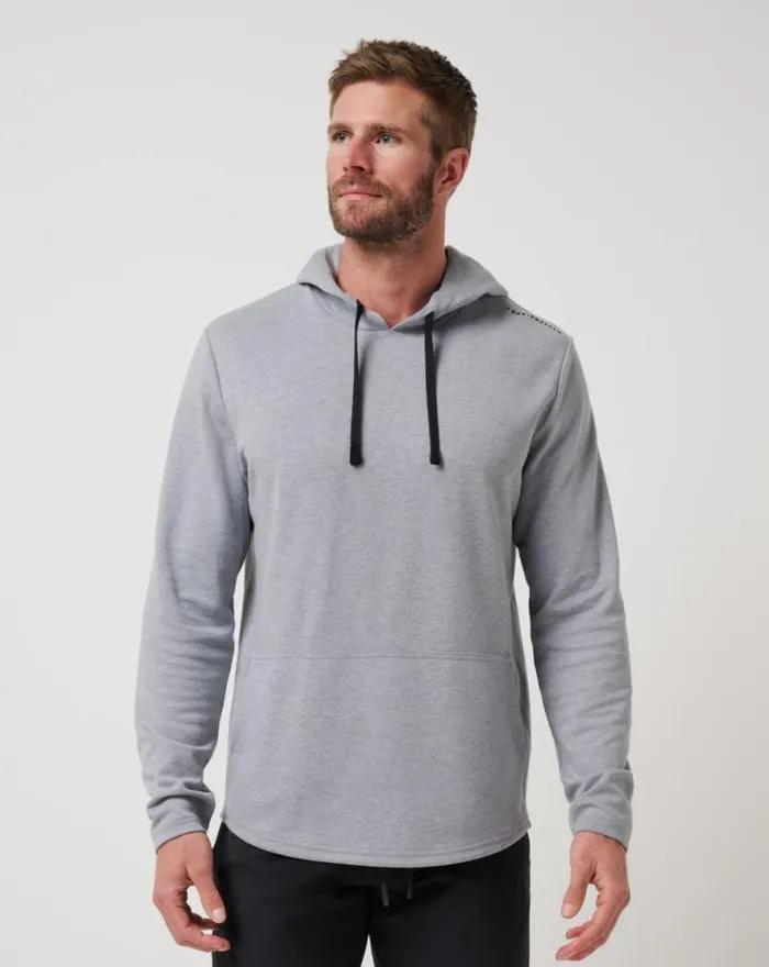 Men UPGRADED TECH HOODIE Heather Grey TravisMathew Hoodies and Sweatshirts