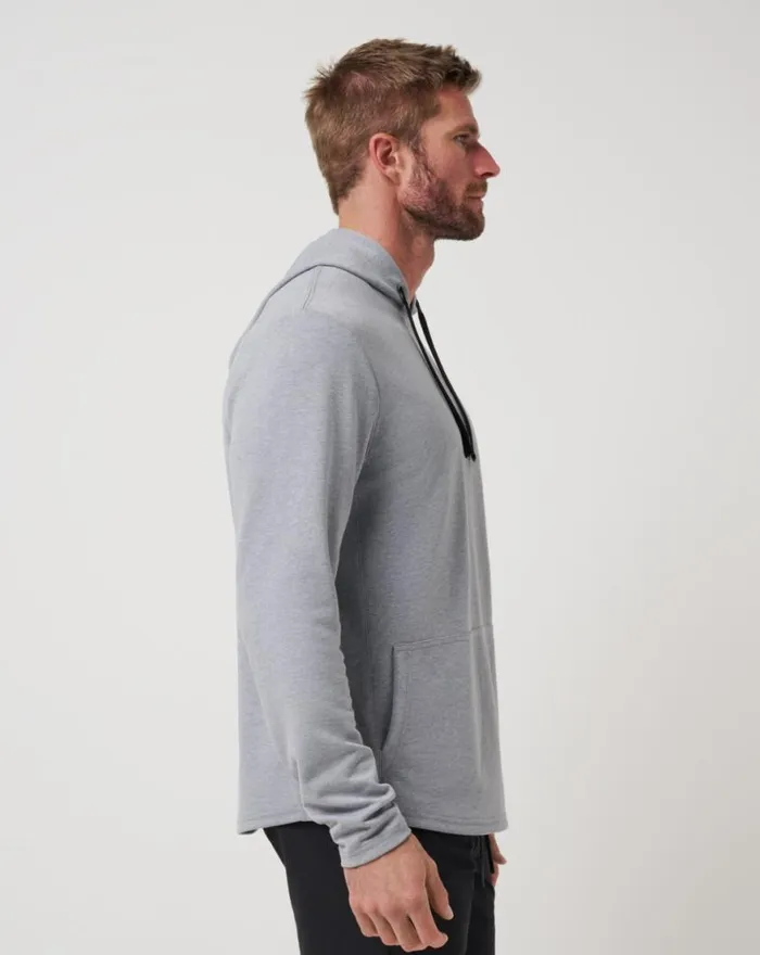 Men UPGRADED TECH HOODIE Heather Grey TravisMathew Hoodies and Sweatshirts