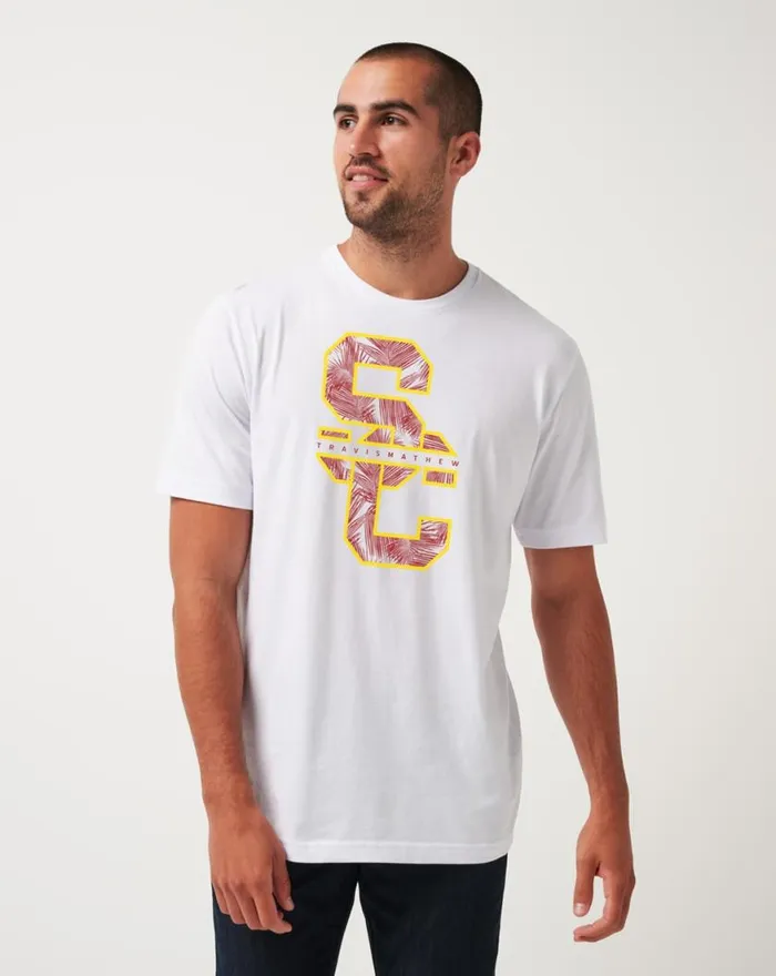 Men USC WAR PAINT TEE White TravisMathew Tees