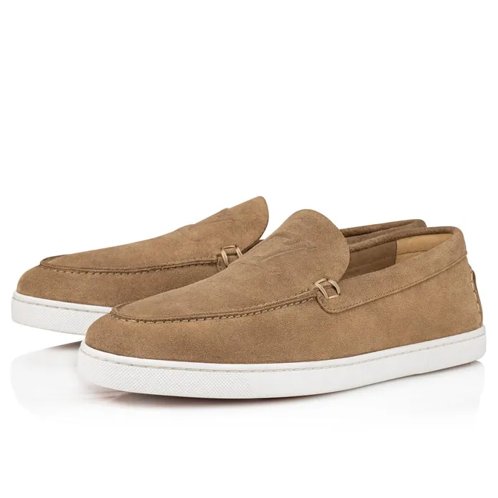 Men Varsiboat Boat Shoes 8211 Leather 8211 Roca Brown Christian Louboutin Low Top Sneakers Men Varsiboat Boat Shoes 8211 Leather 8211 Roca Brown Christian Louboutin Low Top Sneakers