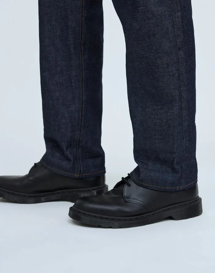 Men Vintage Relaxed Straight Jeans In Raw Selvedge Raw Selvedge Madewell Jeans