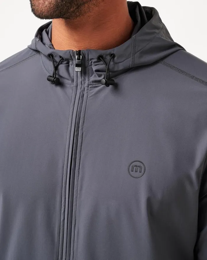 Men WALKING TOUR FULL ZIP Ebony TravisMathew Jackets