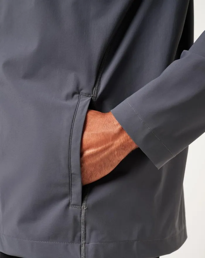 Men WALKING TOUR FULL ZIP Ebony TravisMathew Jackets