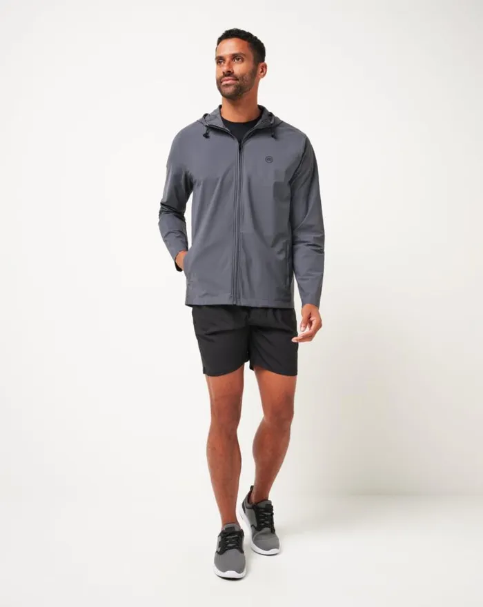 Men WALKING TOUR FULL ZIP Ebony TravisMathew Jackets