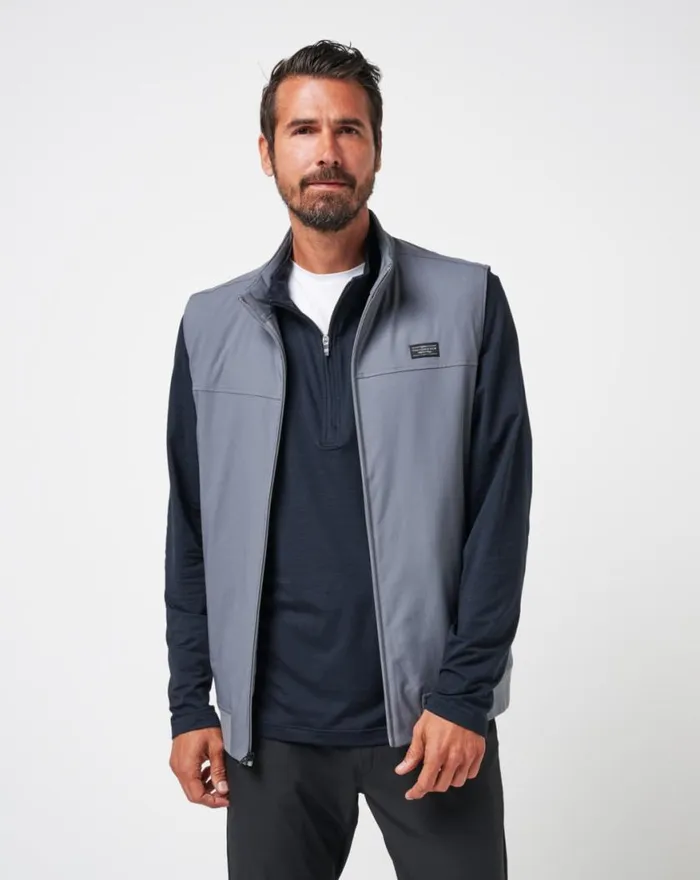 Men WANDERLUST VEST Quiet Shade TravisMathew Vests