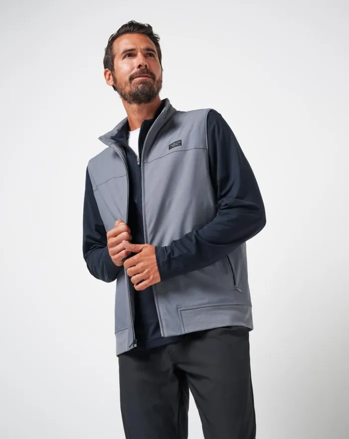 Men WANDERLUST VEST Quiet Shade TravisMathew Vests