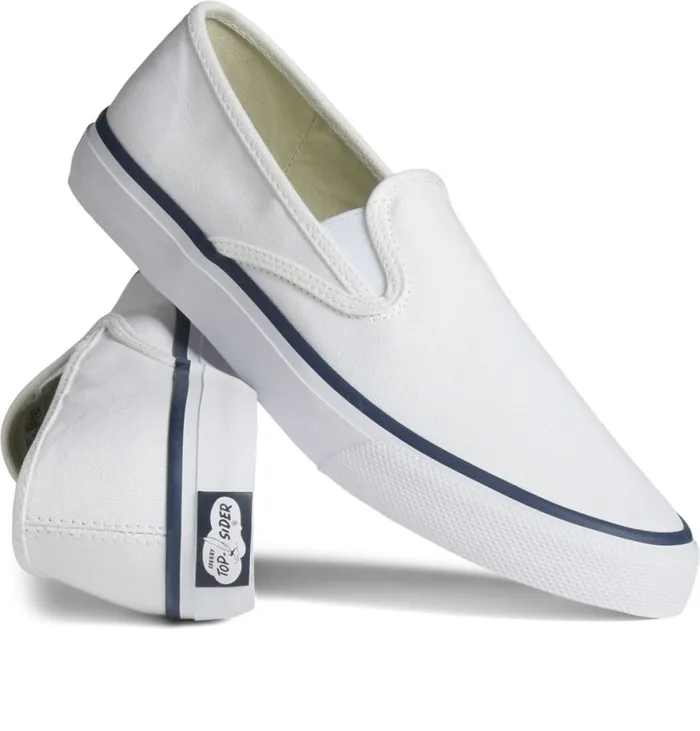 MenWomen Unisex Cloud Slip On Deck Sneaker White Sperry Sneakers
