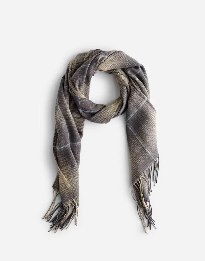 Men Wool Scarf Black Coal Madewell Hats and Scarves