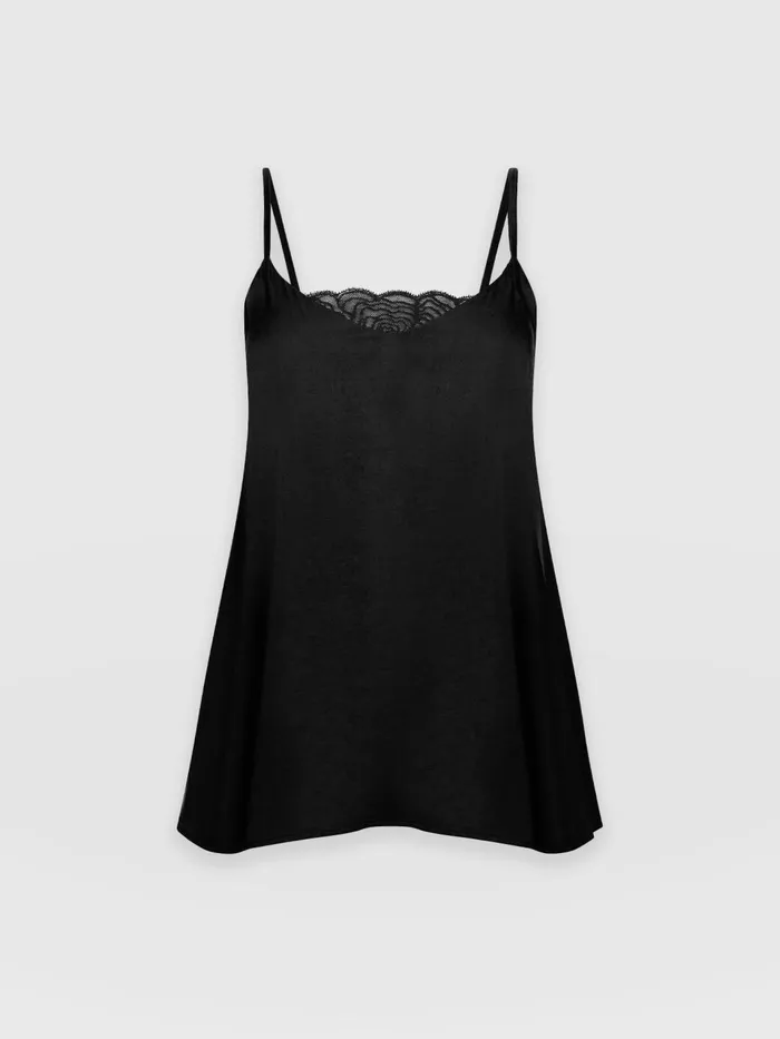 Mia Lace Cami 8211 Black Black Women Saint And Sofia TShirts and Tanks