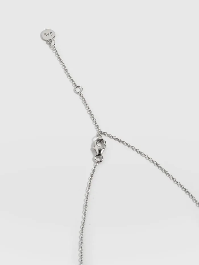 Molten Disc Charm Necklace 8211 Silver Silver Women Saint And Sofia Necklaces