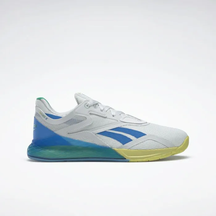Nano Womens Reebok Nano X Training Shoes True Grey 1 Horizon Blue Chartreuse