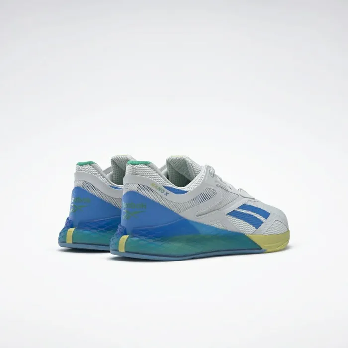 Nano Womens Reebok Nano X Training Shoes True Grey 1 Horizon Blue Chartreuse