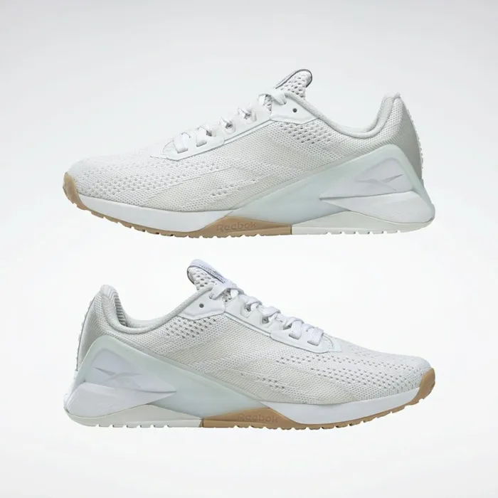 Nano Womens Reebok Nano X1 Training Shoes Ftwr White True Grey 1 Reebok Rubber Gum01