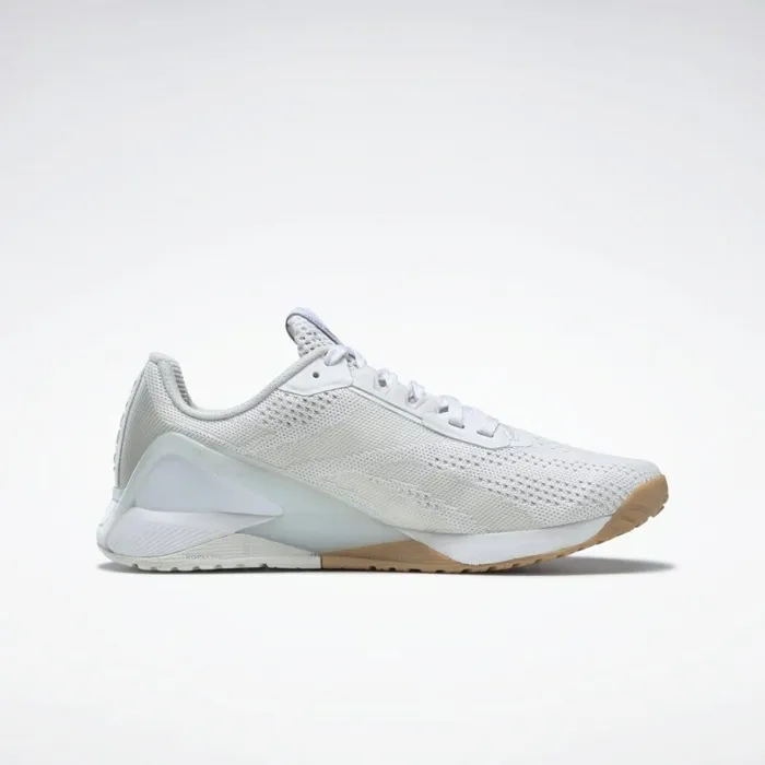 Nano Womens Reebok Nano X1 Training Shoes Ftwr White True Grey 1 Reebok Rubber Gum01