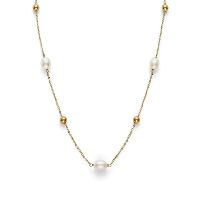 Necklaces Women Olivia Burton By The Sea Pearl Gold Plated Necklace