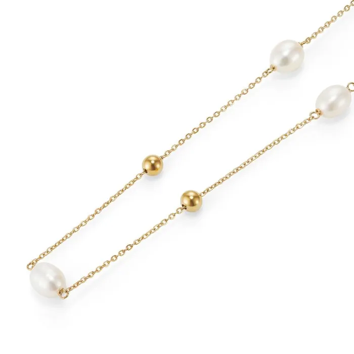 Necklaces Women Olivia Burton By The Sea Pearl Gold Plated Necklace